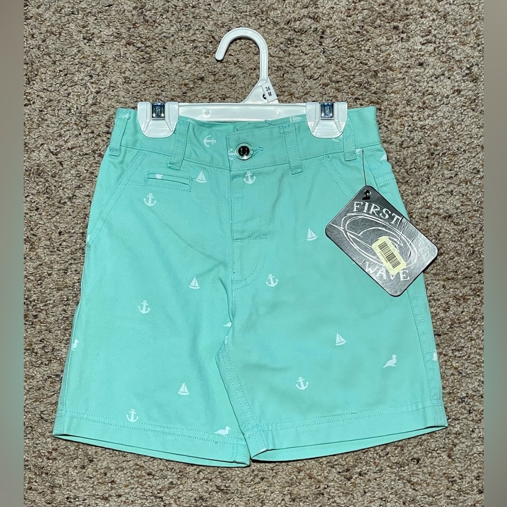 First Wave | Boys Nautical Shorts | Size 24 Month